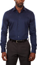 Slim Fit Flex Collar Stretch Solid Dress Shirt